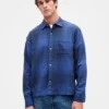 Chemise en flanelle à la coupe décontractée