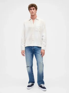 Chemise en flanelle à la coupe décontractée