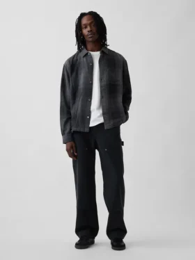 Chemise en flanelle à la coupe décontractée