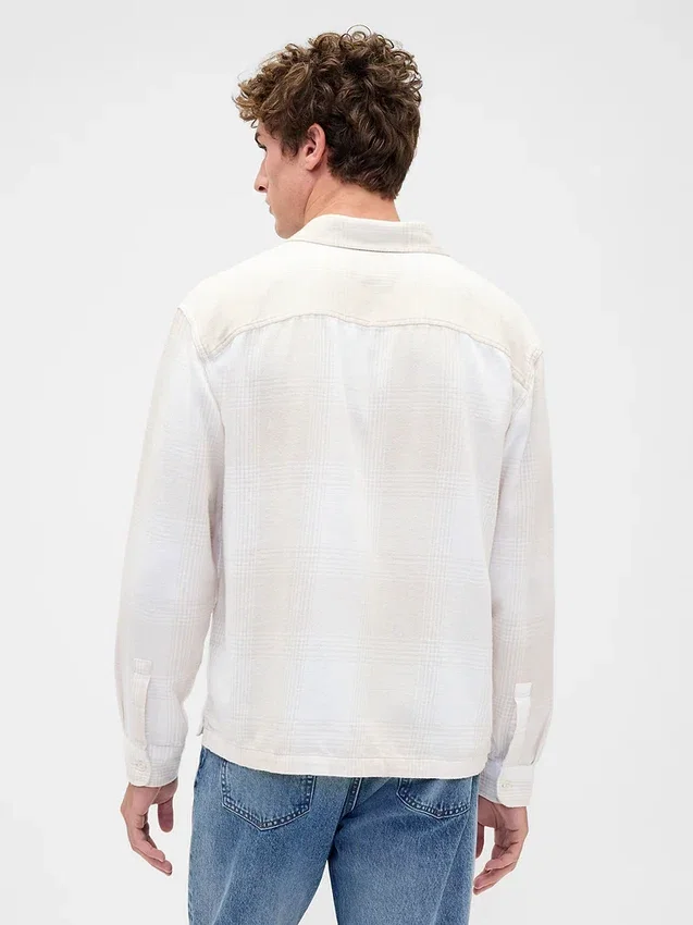Chemise en flanelle à la coupe décontractée