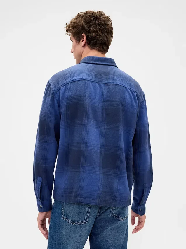 Chemise en flanelle à la coupe décontractée