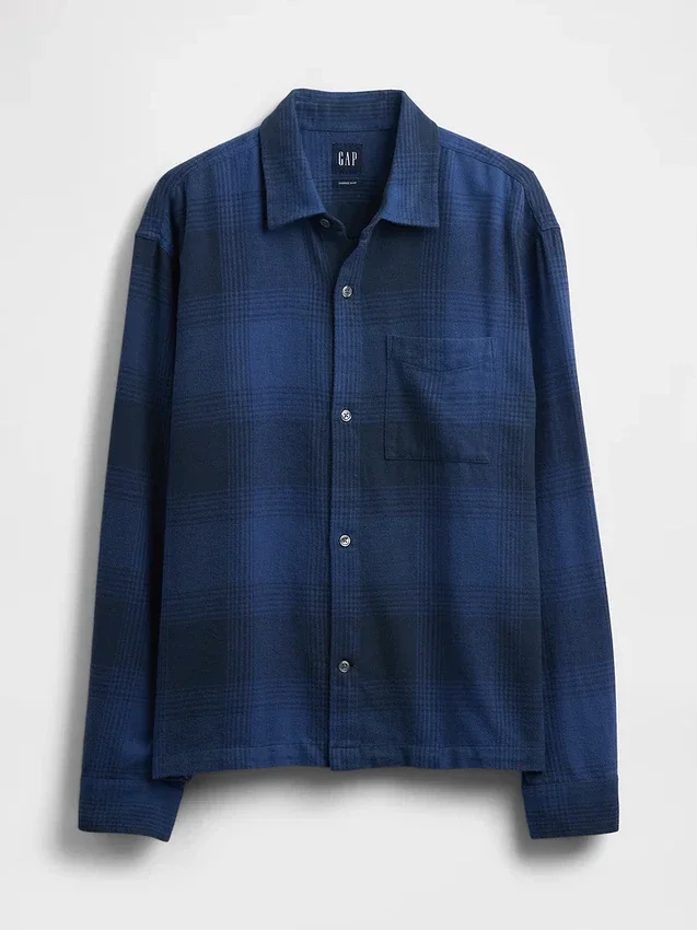 Chemise en flanelle à la coupe décontractée