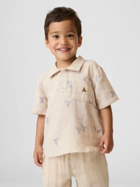 Chemise en gaze de coton imprimée pour Bébé & Enfant