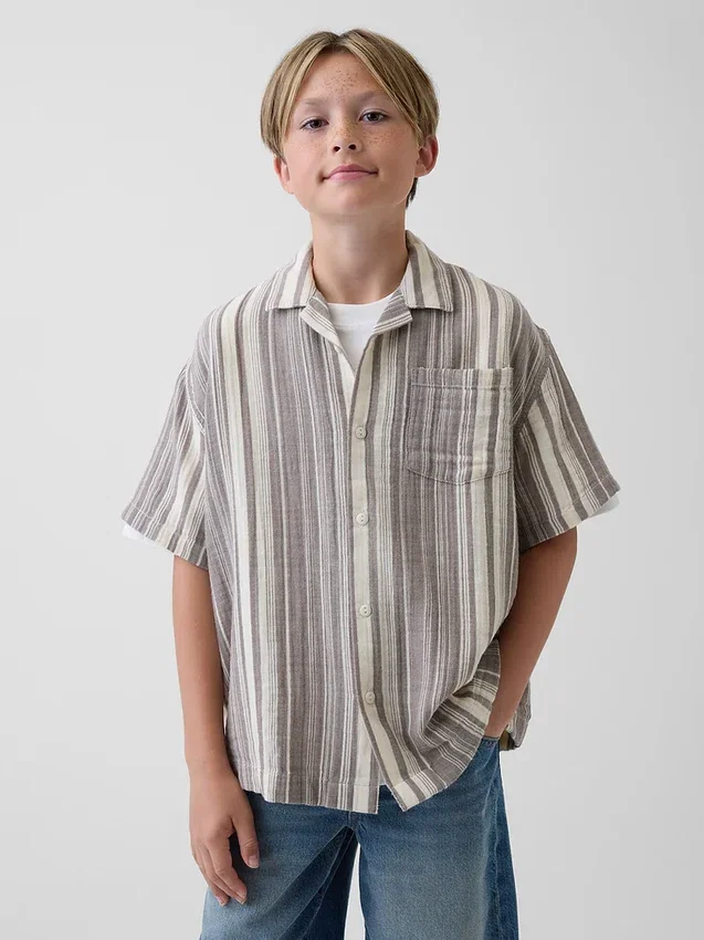 Chemise en gaze de coton pour enfant