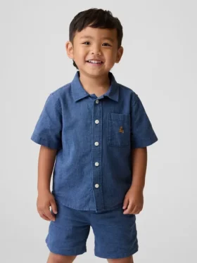 Chemise en lin et coton pour Bébé & Enfant
