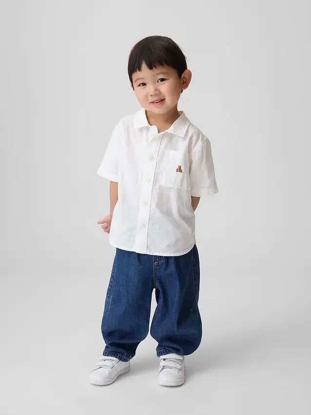 Chemise en lin et coton pour Bébé & Enfant