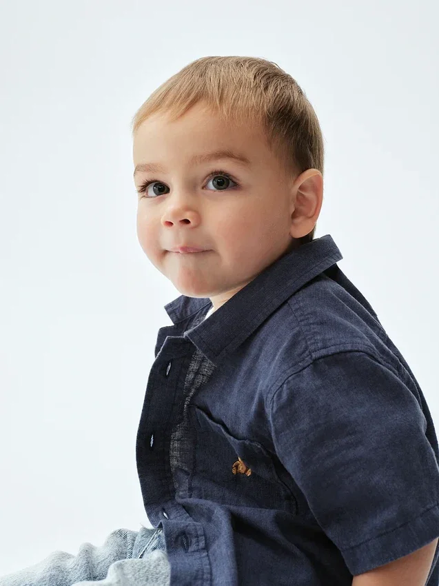 Chemise en lin et coton pour Bébé & Enfant