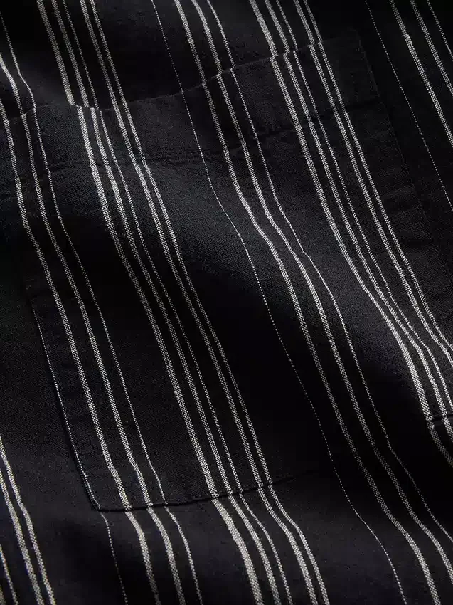 Chemise en lin et coton texturée