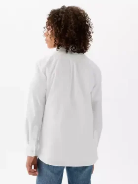 Chemise en popeline de coton bio pour enfant