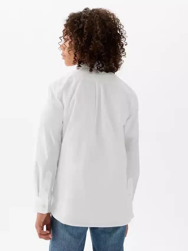 Chemise en popeline de coton bio pour enfant