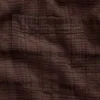 Chemise en seersucker à coupe ample et ourlet droit