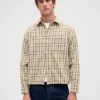 Chemise en sergé à ourlet droit