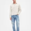 Chemise en sergé à ourlet droit