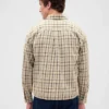 Chemise en sergé à ourlet droit
