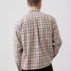 Chemise en sergé à ourlet droit