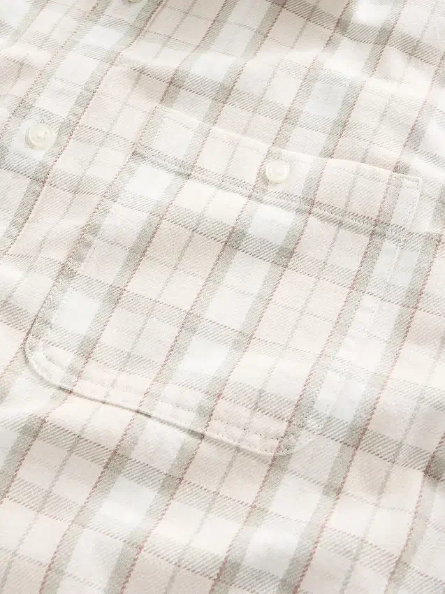 Chemise en sergé à ourlet droit