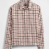 Chemise en sergé à ourlet droit