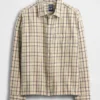 Chemise en sergé à ourlet droit