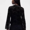 Chemise en velours dévoré