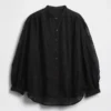 Chemise florale en voile transparent