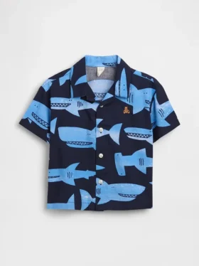 Chemise imprimée en popeline de coton bio pour Bébé & Enfant