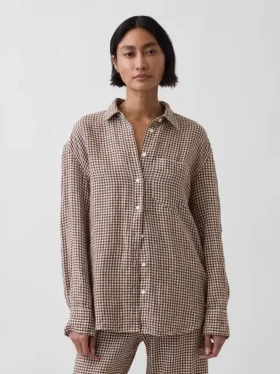 Chemise oversize 100 % lin