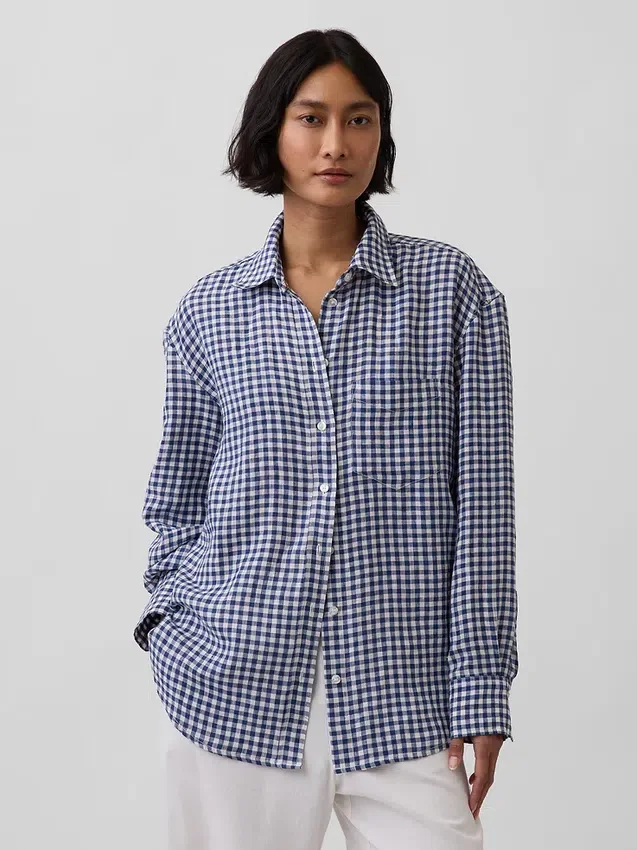 Chemise oversize 100 % lin