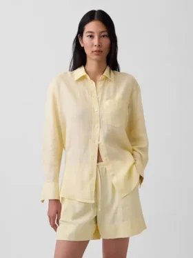 Chemise oversize 100 % lin