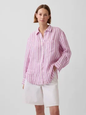 Chemise oversize 100 % lin