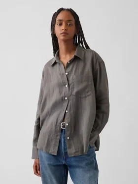 Chemise oversize 100 % lin