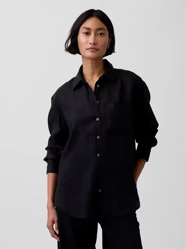 Chemise oversize 100 % lin