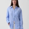 Chemise oversize 100 % lin