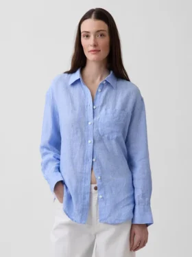 Chemise oversize 100 % lin