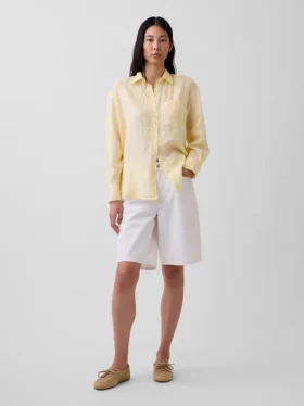 Chemise oversize 100 % lin