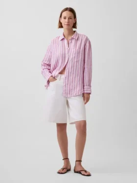 Chemise oversize 100 % lin