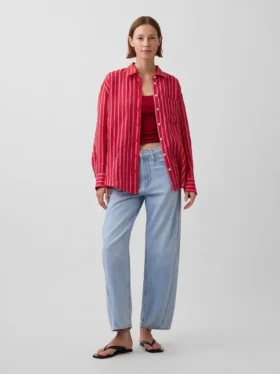 Chemise oversize 100 % lin