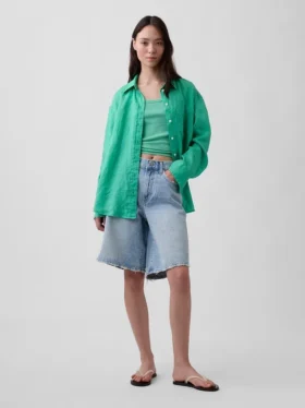 Chemise oversize 100 % lin