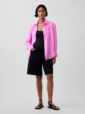Chemise oversize 100 % lin