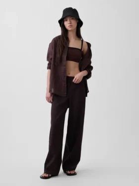 Chemise oversize 100 % lin