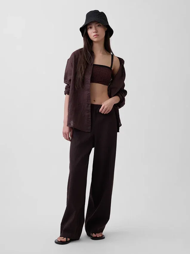 Chemise oversize 100 % lin