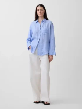 Chemise oversize 100 % lin