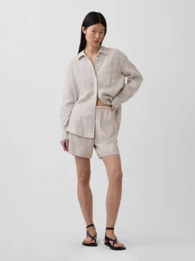 Chemise oversize 100 % lin