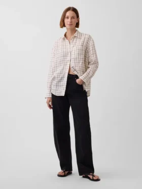 Chemise oversize 100 % lin