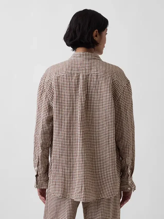 Chemise oversize 100 % lin