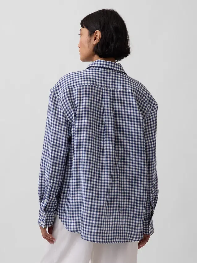 Chemise oversize 100 % lin
