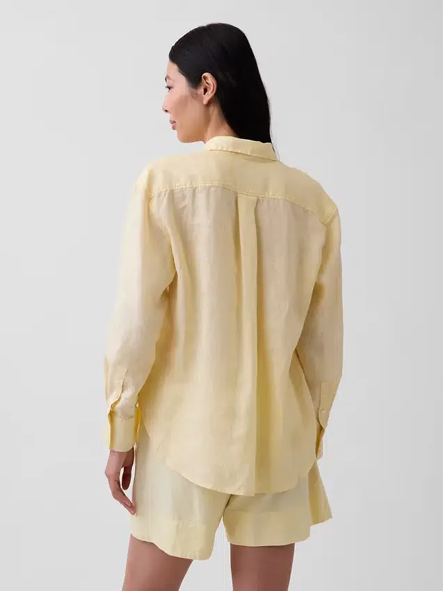 Chemise oversize 100 % lin