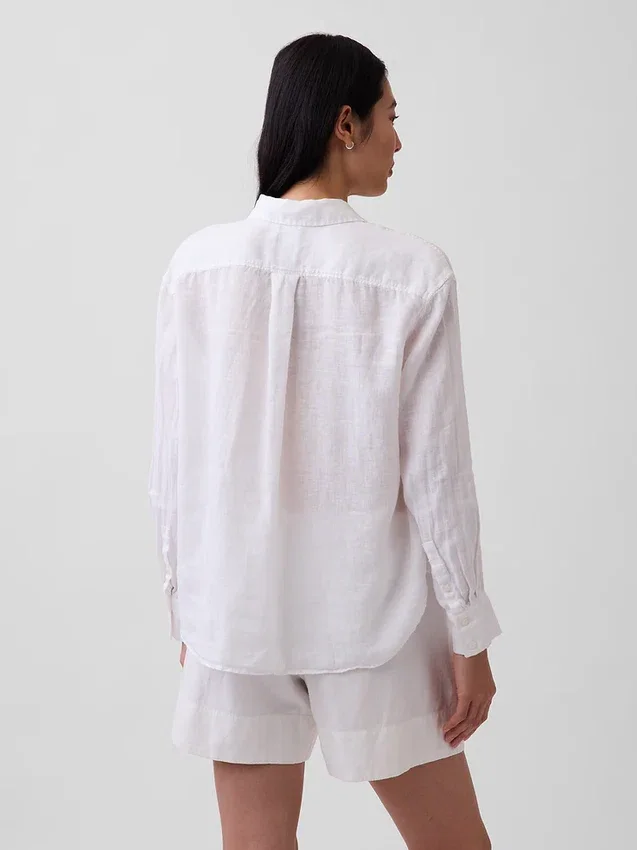 Chemise oversize 100 % lin