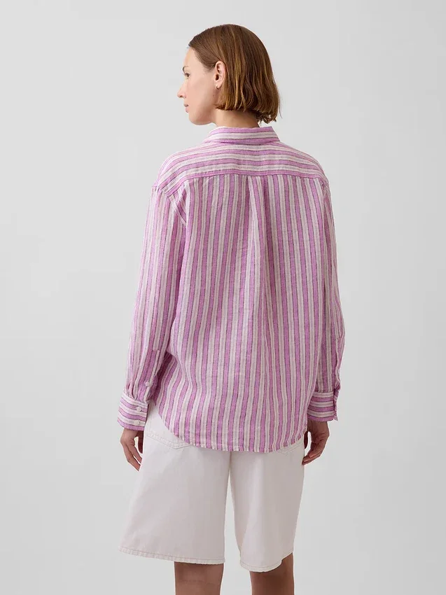Chemise oversize 100 % lin