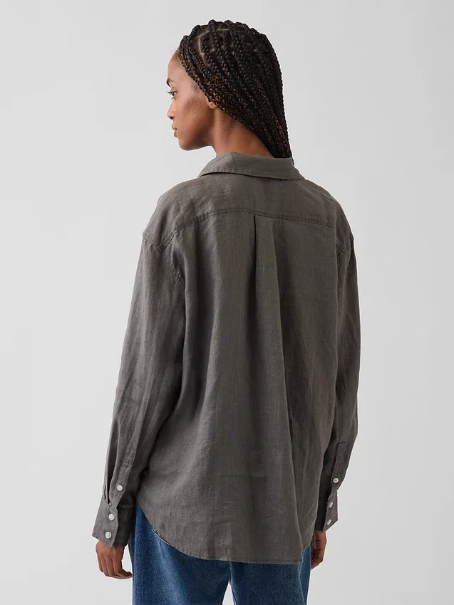 Chemise oversize 100 % lin