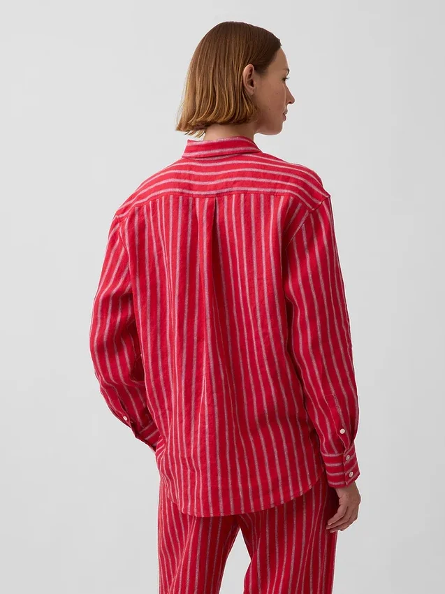 Chemise oversize 100 % lin